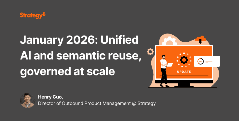 Video: January 2026: Unified AI and semantic reuse, governed at scale