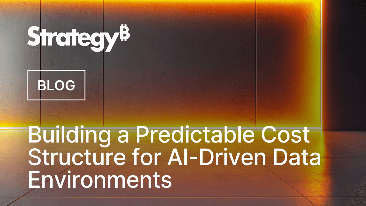 Video: Building a Predictable Cost Structure for AI-Driven Data Environments